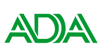 The image displays a logo consisting of the letters ADA in bold, capitalized white font against a dark background, with the acronym ADA stylized to suggest an organization or institution.